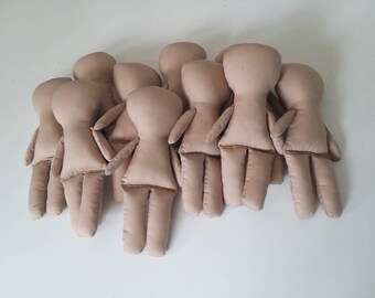 10 unfinished dolls 7", Blank dolls, kinder doll, doll craft, unfinished doll, raw doll, doll making