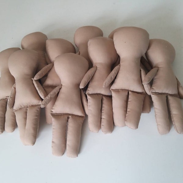 10 unfinished dolls 7", Blank dolls, kinder doll, doll craft, unfinished doll, raw doll, doll making