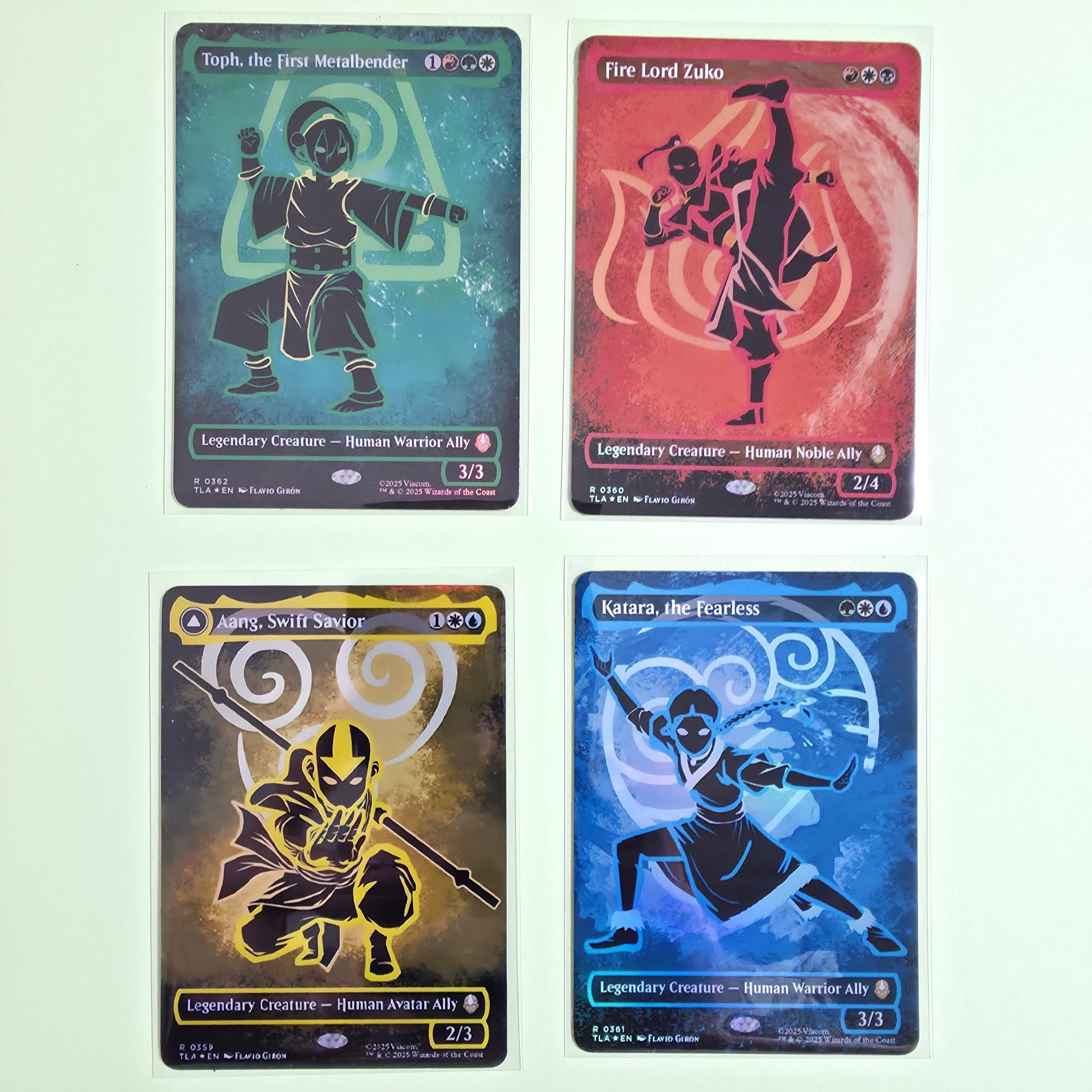 avatar the last airbender card sleeves Avatar of the Elements Sleeves (Set of 4 70ct JP/Standard Sizes) main image 1