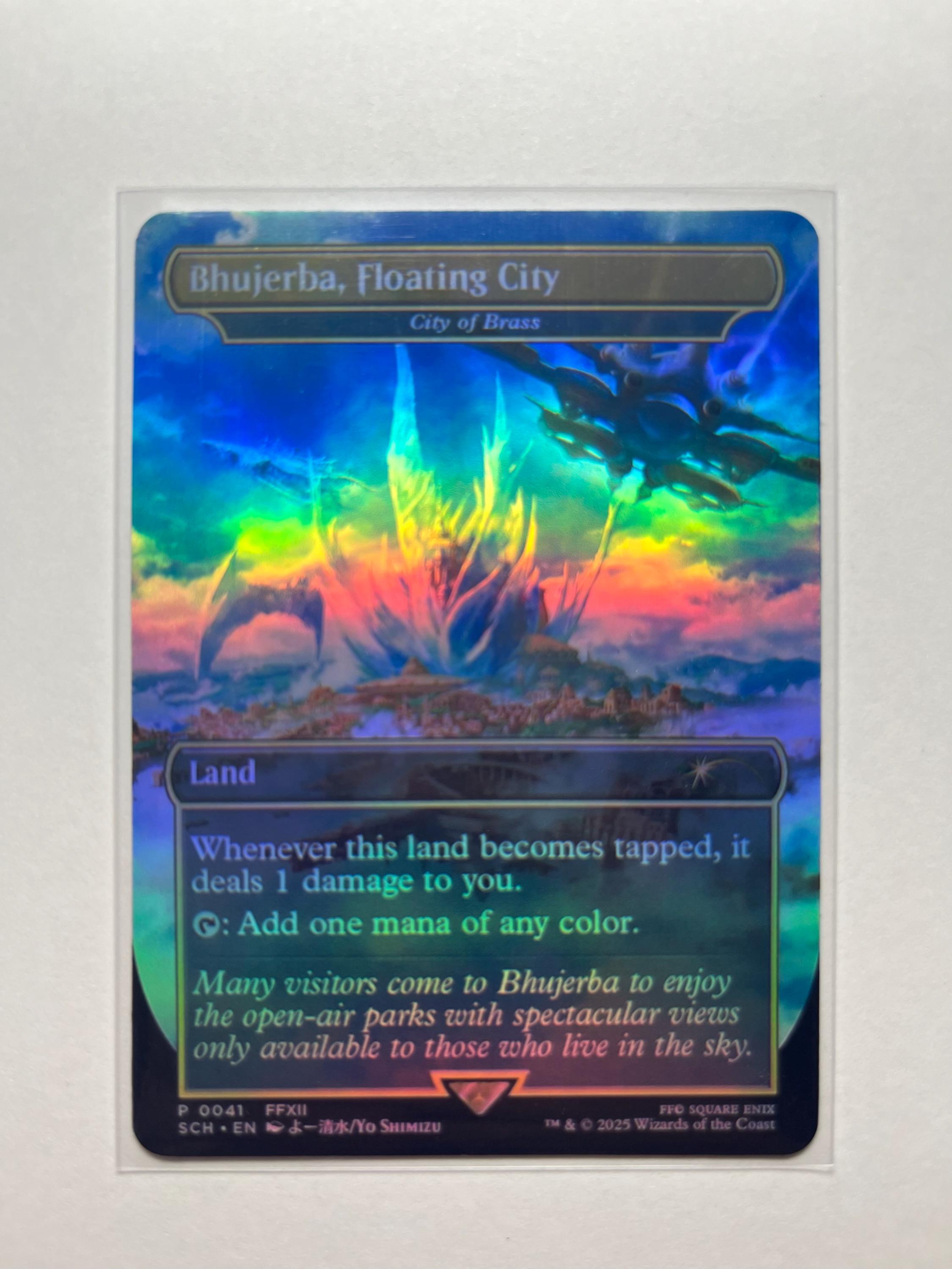 【激レア】真鍮の都(Foil) (Bhujerba, Floating City MTG Bhujerba, Floating City CITY OF BRASS FOIL Final Fantasy Promo