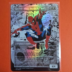 mtg vs pokemon card size MTG Commander Deck EDH Deck Amazing Spider-Man 100 Magic Cards Custom –  Moonveil Games main image 1