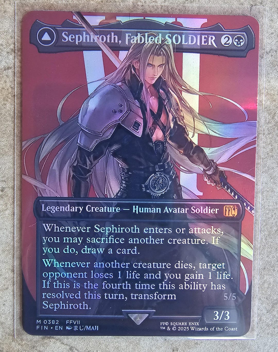 マジック：ザ・ギャザリング Sephiroth, Fabled SOLDIER Final Fantasy Variants: Sephiroth, Fabled SOLDIER (0317