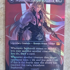 final fantasy mtg sephiroth Ultra Pro Final Fantasy Sephiroth, Fabled SOLDIER Double Sided Playmat