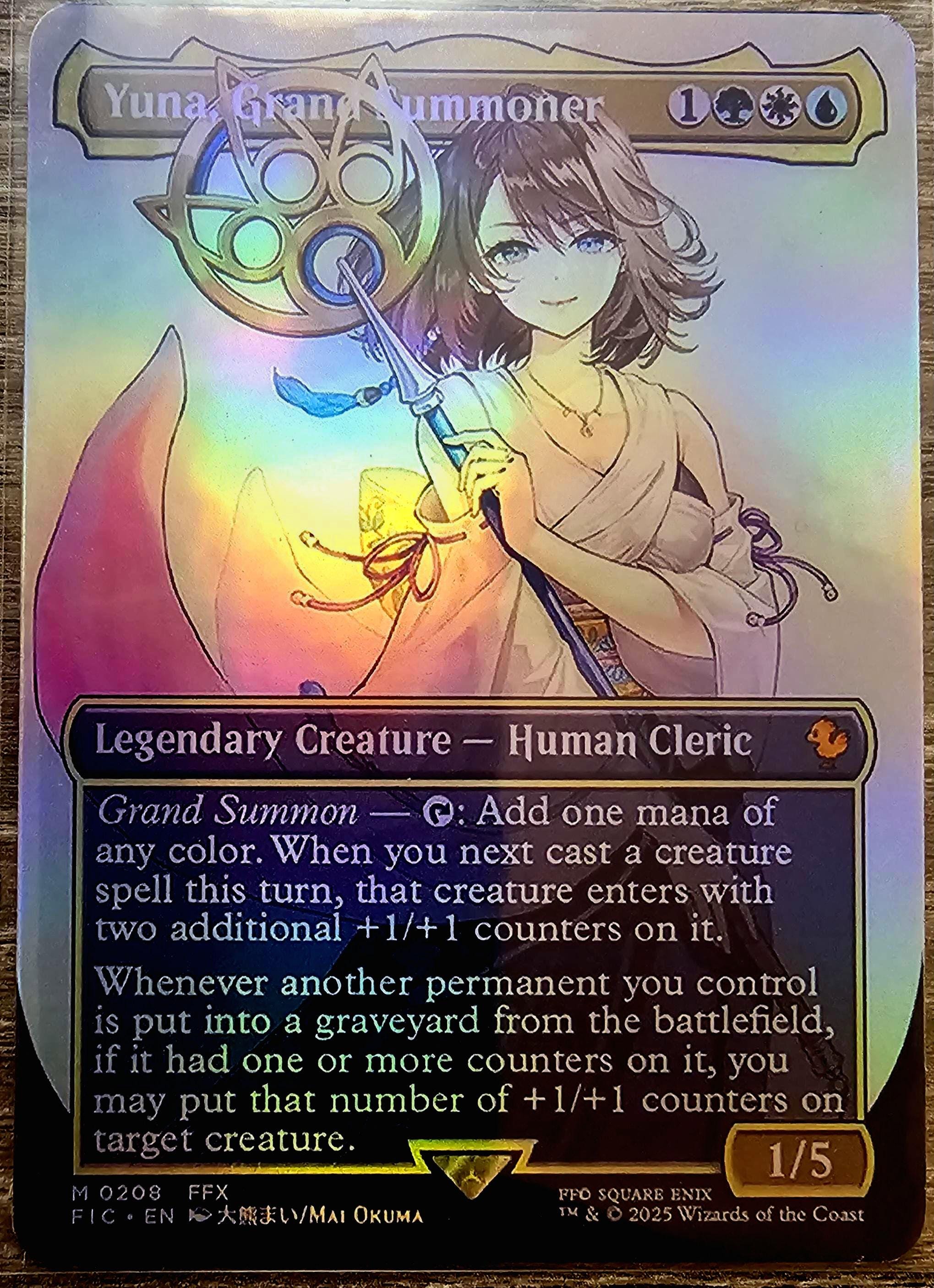 大召喚士、ユウナ Yuna, Grand Summoner プロモ　英語版　⑦ Yuna, Grand Summoner | FINAL FANTASY Commander | Star City Games