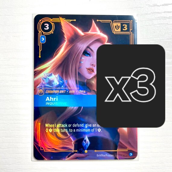 ahri riftbound card Riftbound LOL TCG SpiritForged Irelia Card Sleeves main image 0