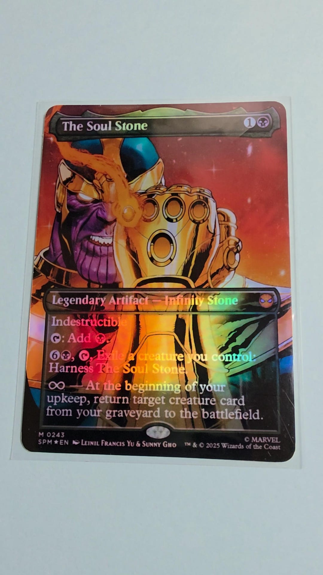 The Soul Stone (infinity Gauntlet) (holo) (PROXY) - Etsy