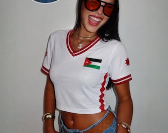 Camiseta corta de fútbol Jordan personalizada, camiseta de aficionado al fútbol con nombre personalizado
