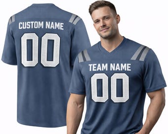Maillot personnalisé bleu des Patriots 2025, collection Rivalités, nom et numéro à ajouter, cadeau de fan d'Angleterre