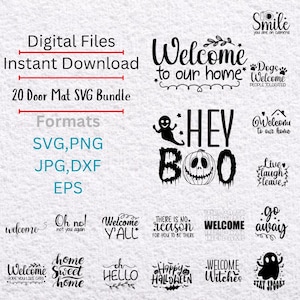 Doormat SVG Bundle – Welcome Svg Bundle – Humorous Entry Mat Designs – High resolution 300 DPI – Instant Download – Decent Welcome Designs