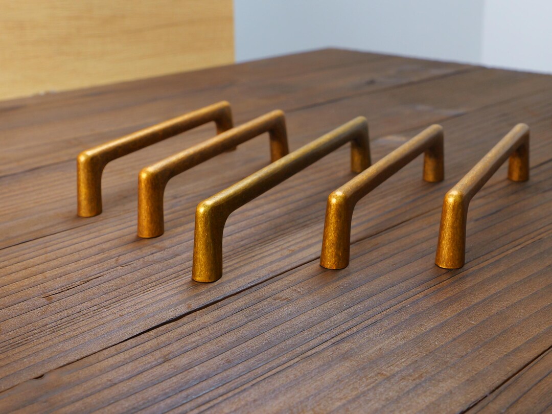 Antique Brass Cabinet Pulls and Knobs | Aged Brass Kitchen Hardware ...