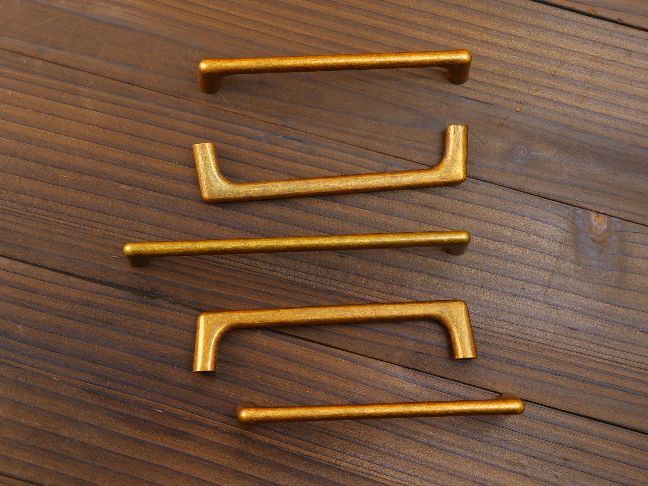 Antique Brass Cabinet Pulls and Knobs | Aged Brass Kitchen Hardware ...