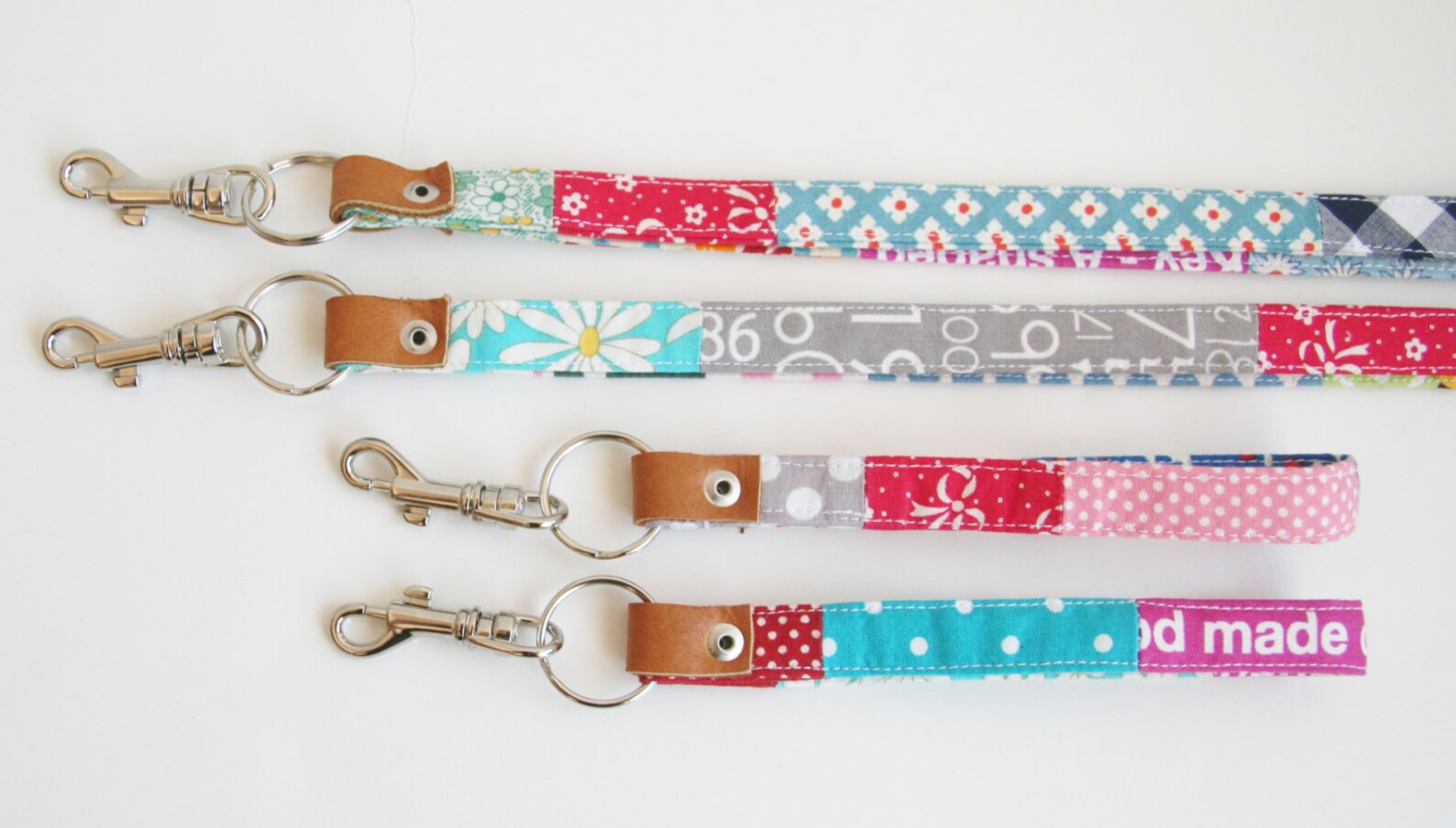 PDF Patchwork Lanyard and Key Wristlet Sewing Pattern Zakka Etsy