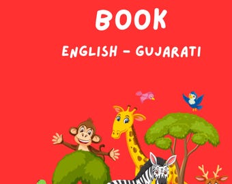 Digital Bilingual Colouring Book - English & Gujarati | Gujarati Gift | Kids Activity