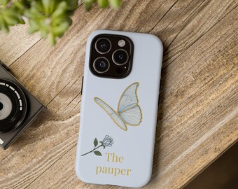 Phone Case, Princess and the Pauper Personalizable Gift for Best Friends, Cute, Useful, Tough iPhone Cover, Protective Samsung Galaxy Case