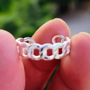 Wide Band Adjustable Silver Ring, 925 Sterling Silver Thumb Ring, Minimalist Unisex Band, Handmade Rustic Statement Jewelry