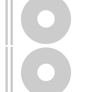psd template - 2 CD labels