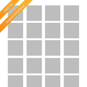 1.5 Inch Square Label Template: Avery 22805 Compatible (PSD File)