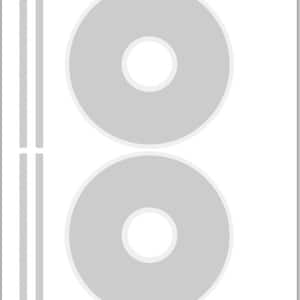 psd template - 2 CD labels with 1/16&quot; bleed