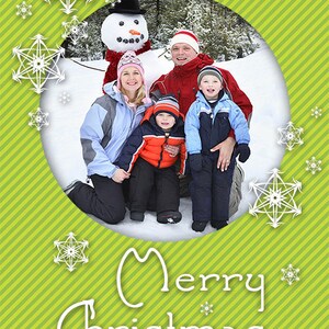Christmas card, add your own photos