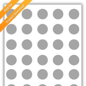 14mm Circle Template: Jewelry Inserts, Stickers (PSD, 4x6, 300 DPI)