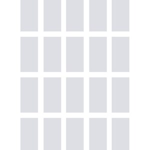 psd template - 20 dominoes 1x2 inches - 1&quot; margins