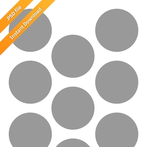2.5 Inch Circle Template: Jar Labels & Scrapbook Accents (PSD, GIMP)
