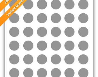 Plantilla para colgante de imagen: círculos de 54 x 12 mm (PSD)