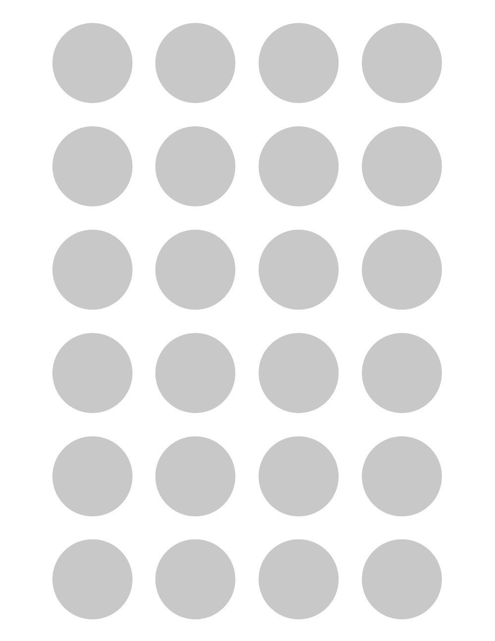 Psd Template - 24 Circles, 35mm Diameter - Etsy