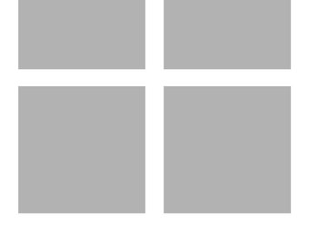 png template - 4 squares, 3.5 inches