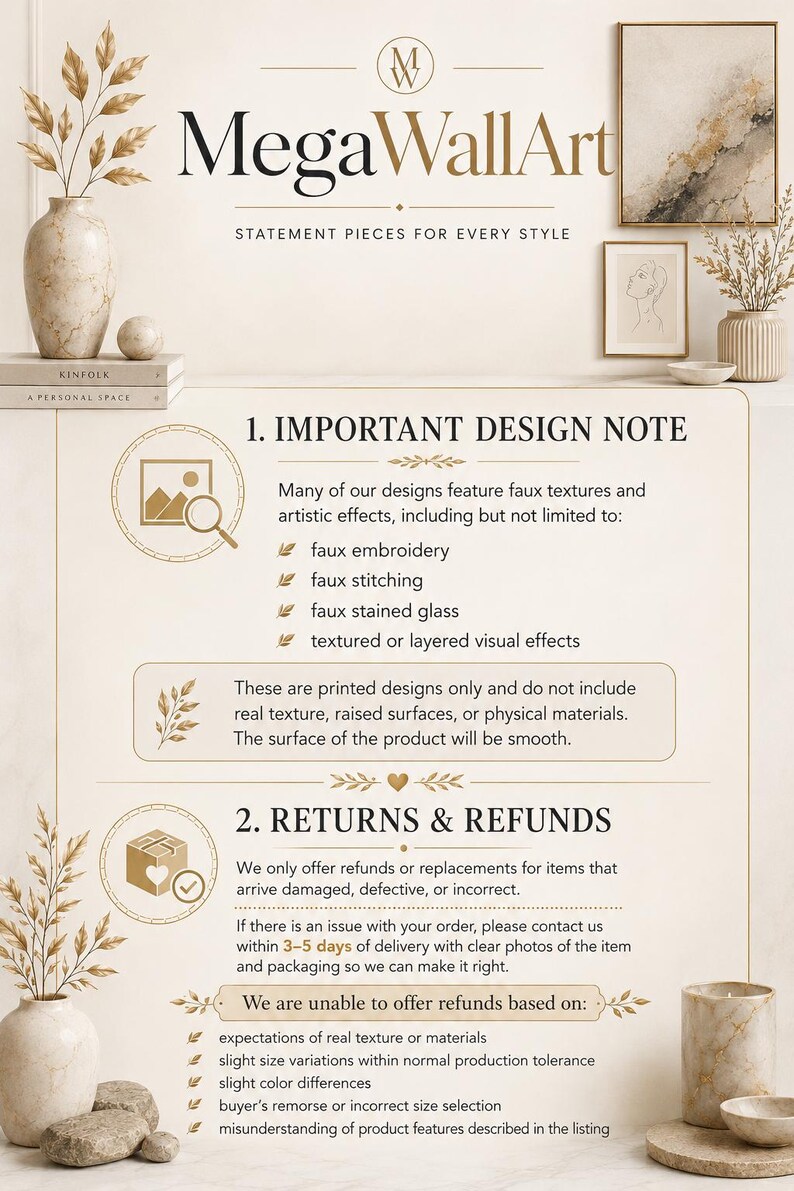 The image is a statement piece for every style, featuring a variety of design elements such as a vase, a painting, and a magnifying glass.