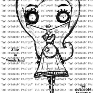 INSTANT DOWNLOAD Alice Digital Stamp