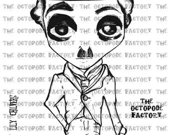 3086 Bunny Chaplin Digi Stamp