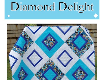 PDF Quilt PATTERN Instant Download Diamond Delight by Sew You Like It