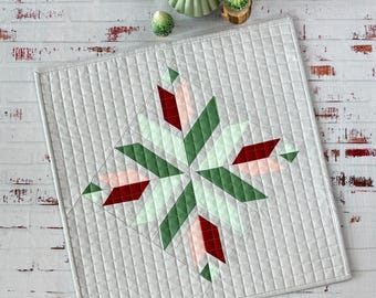 Quilted Table Topper:  Festive Square Table Decor