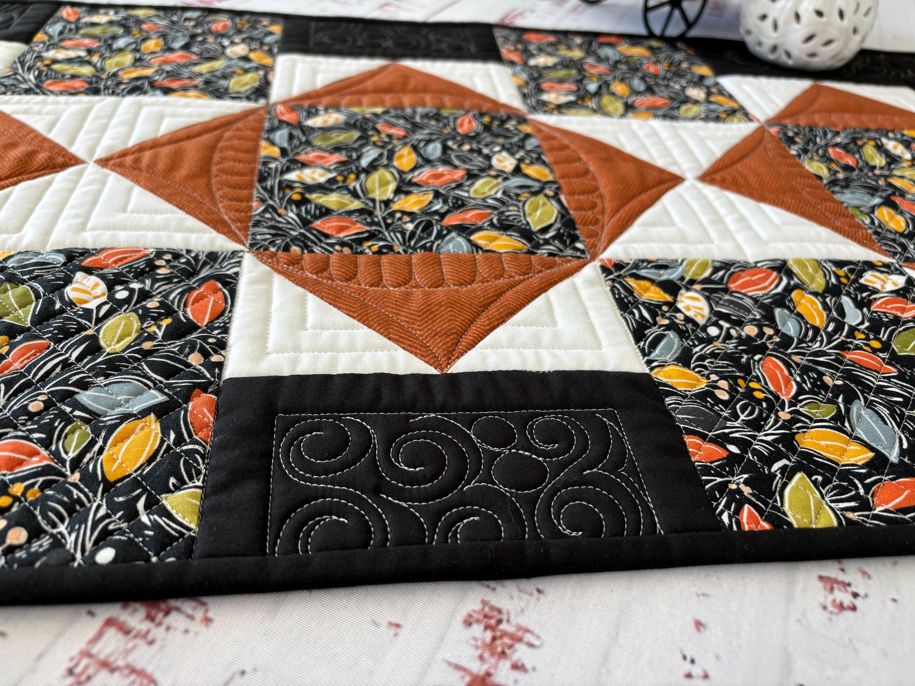 Fall Leaves Quilted Table Runner: Autumn Decor (16 1/2 X 33") - Etsy