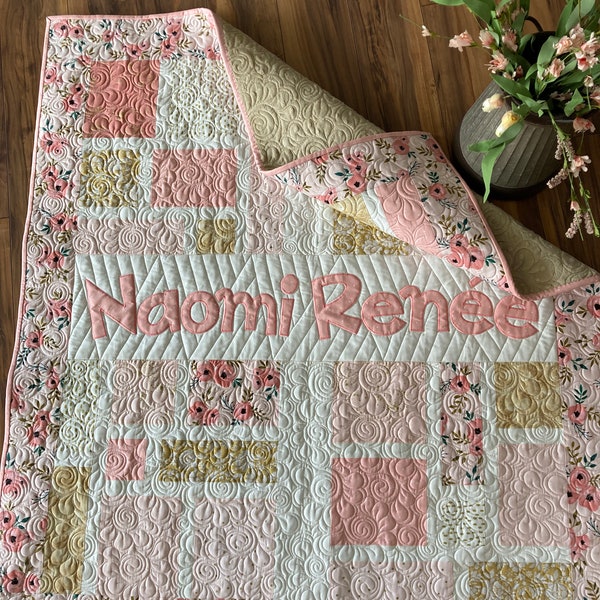 Name Quilt Etsy