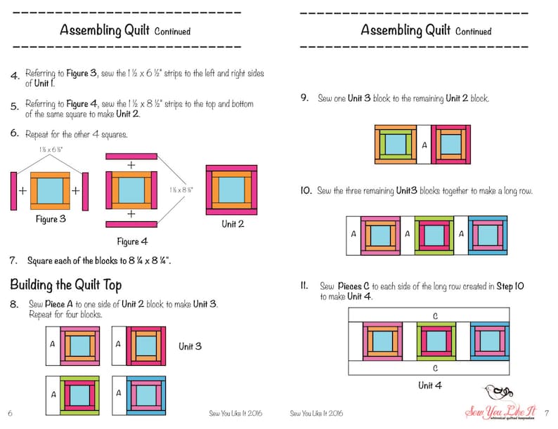 PDF Version Easy Quilt Pattern Pixie by Sew You Like It Digital Download Baby Quilt Pattern Beginner Friendly image 4