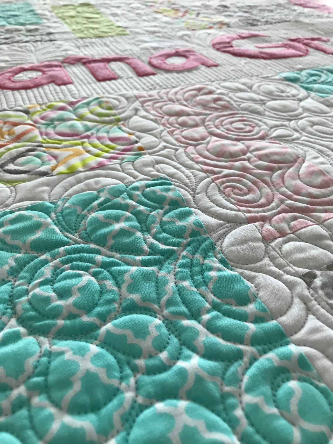Made to Order Personalized Baby Quilt Custom Name Quilt Etsy
