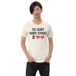 Camiseta divertida con meme de Sybau – Camiseta con humor de la generación Z y meme de Gurt con ironía estética