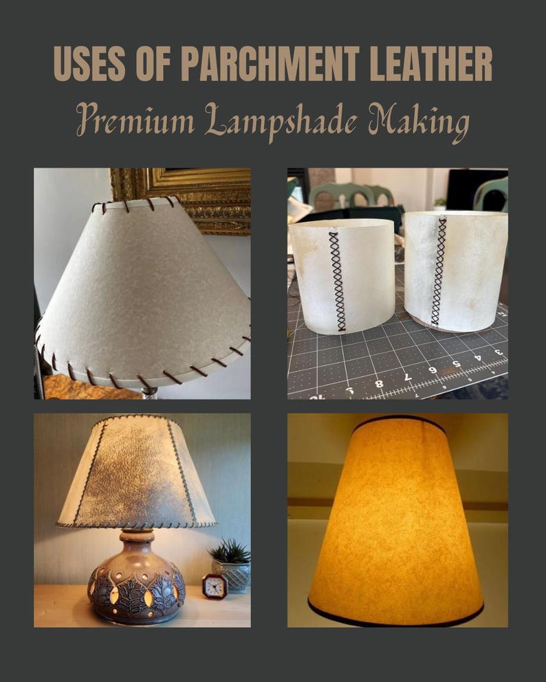 Parchment Leather full Hide Goatskin Vellum natural Parchment Vellum premium Goat Hide Parchment paper for Furniture Lampshade calligraphy image 7