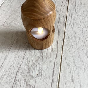 Wood turned Tealight candlelantern/wooden handturned Decorative Gift