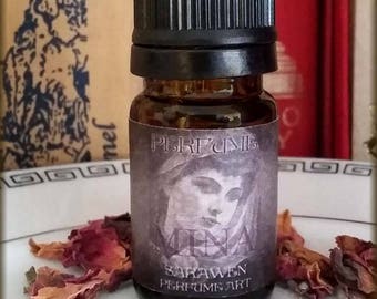 MINA Vampire Perfume Oil / inspired by Dracula Perfume / Vegan Perfume oil / Dark Rose musk scent