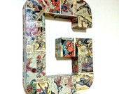 Large Comic Book Letter, Pop Art, Custom Made 12 inch