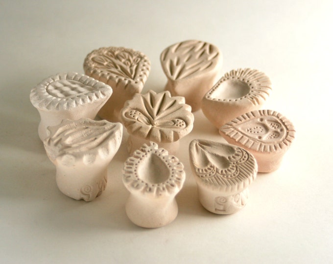 Texture Stamps for Clay Teardrop Shape Random Pattern Etsy Nederland