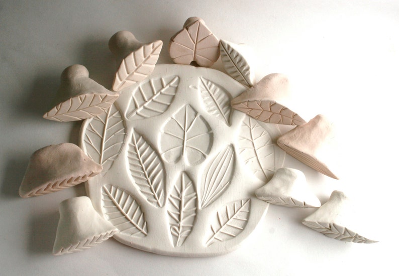 Ceramic Stamps Leaf Stamp for Clay Gift Set of Three Leaves Etsy