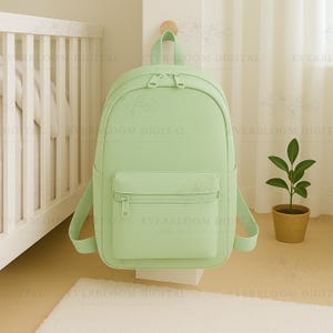 Backpack Mockup JPG | Editable Rucksack Digital Product Photo | Blank Bag Image for Design Display | Flat Lay Mockup for Branding & Etsy