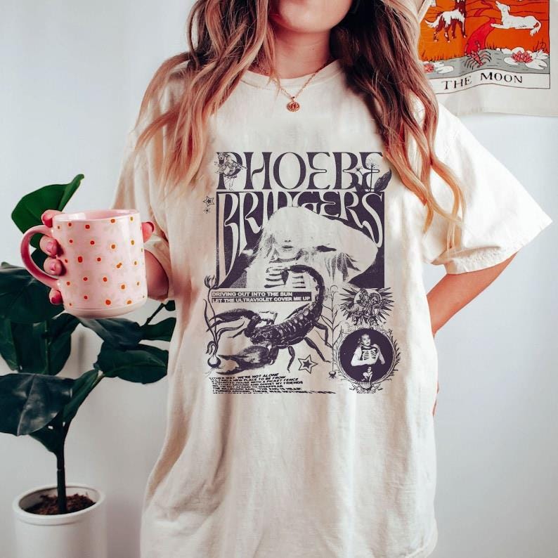 フィービーブリジャーズ　Phoebe Bridgers Tシャツ　バンドT Phoebe bridgers shirt - Etsy 日本