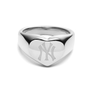 New York Yankees Silver Ring - Etsy