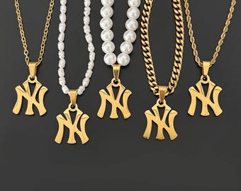 MLB ニューヨーク・ヤンキース ネックレス NY Yankees Large Iced Out Pendant Necklace – The M Jewelers Tokyo