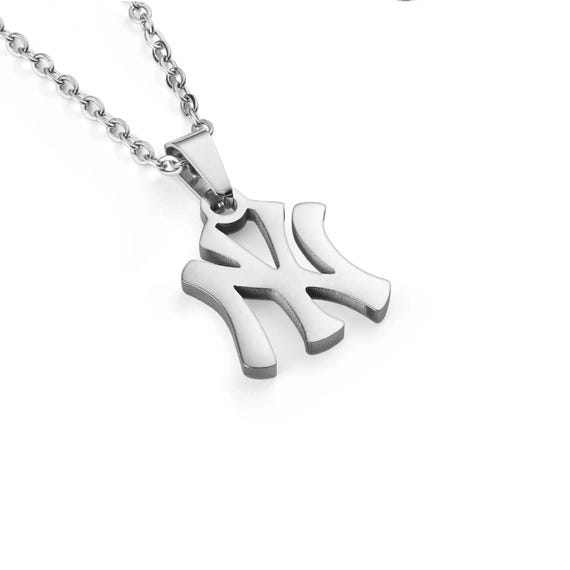 vintage 90s ヤンキースネックレス NYロゴ シルバー Silver NY Necklace: Stainless Steel Yankees Pendant - Etsy Israel